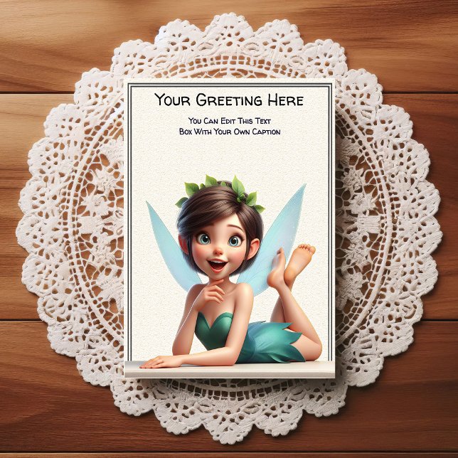 Whimsical Everyday Sentiment Storybook Fairy Postcard (Creator Uploaded)