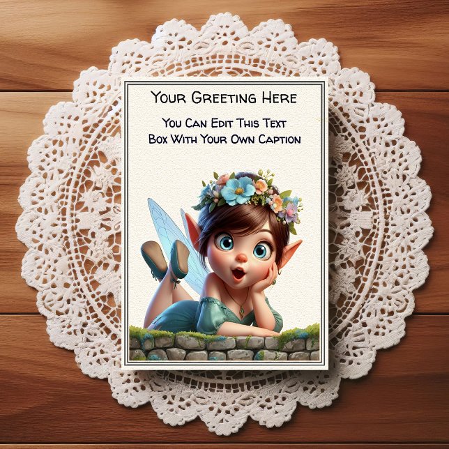 Whimsical Everyday Sentiment Storybook Fairy Postcard (Creator Uploaded)