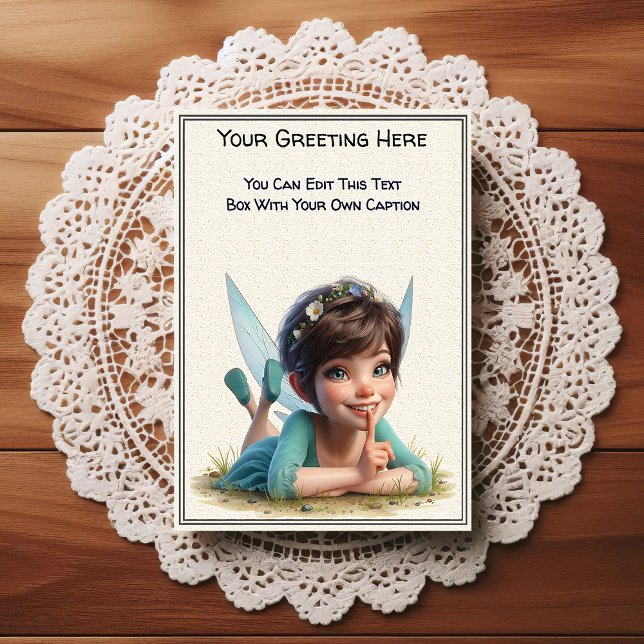 Whimsical Everyday Sentiment Storybook Fairy Postcard (Creator Uploaded)