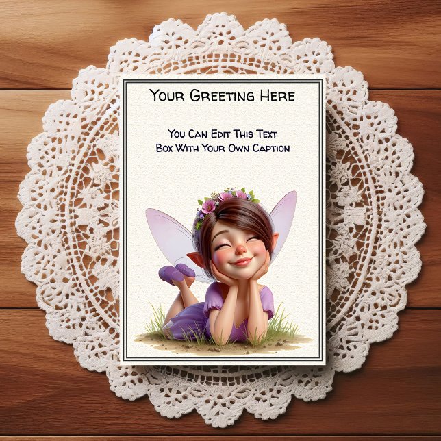 Whimsical Everyday Sentiment Storybook Fairy Postcard (Creator Uploaded)