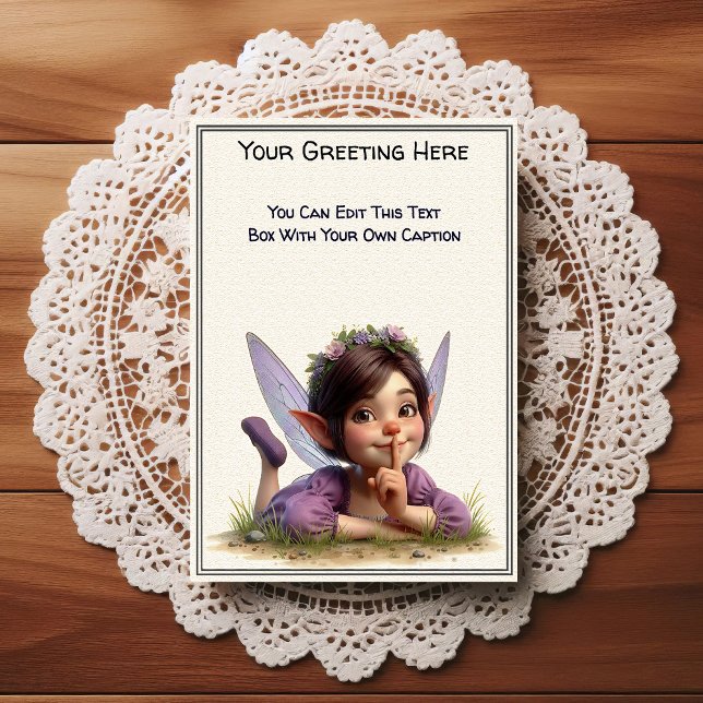 Whimsical Everyday Sentiment Storybook Fairy Postcard (Creator Uploaded)