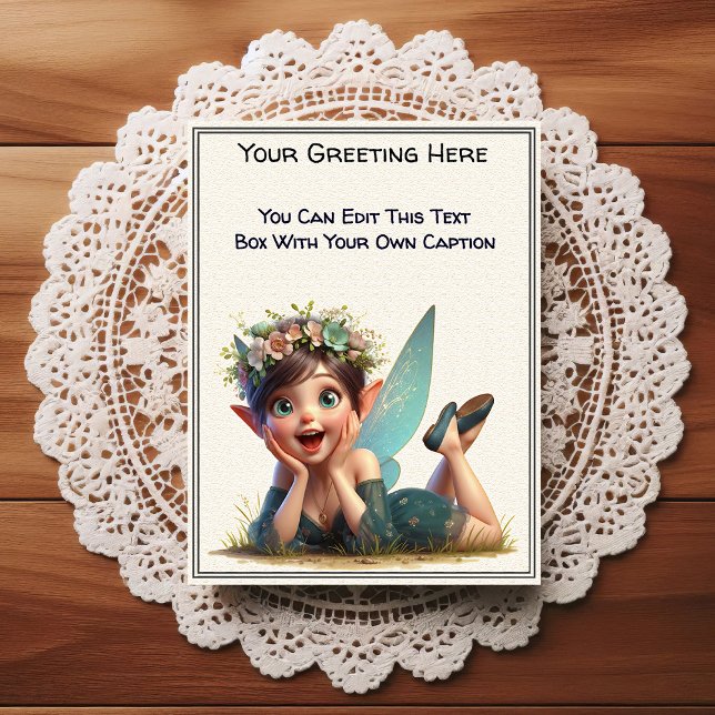 Whimsical Everyday Sentiment Storybook Fairy Postcard (Creator Uploaded)