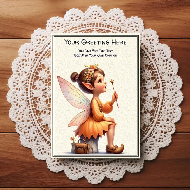 Whimsical Everyday Sentiment Storybook Fairy Postcard (Creator Uploaded)