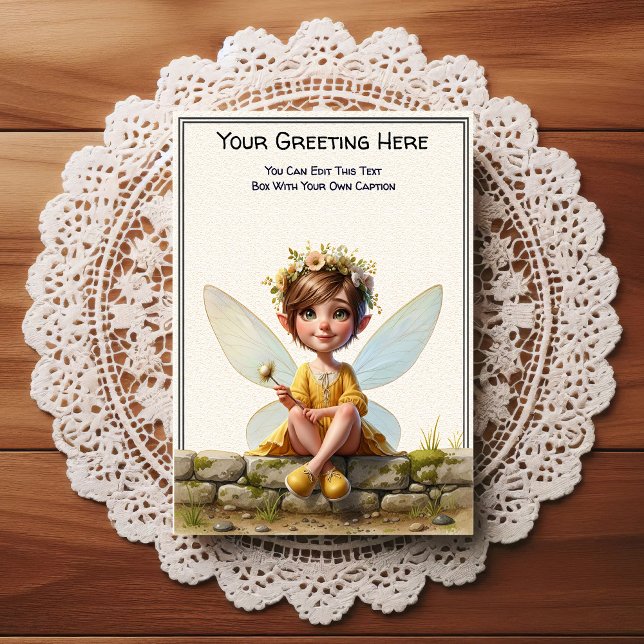 Whimsical Everyday Sentiment Storybook Fairy Postcard (Creator Uploaded)