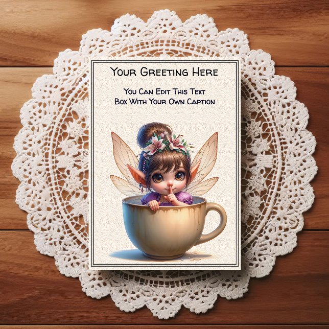 Whimsical Everyday Sentiment Storybook Fairy Postcard (Creator Uploaded)
