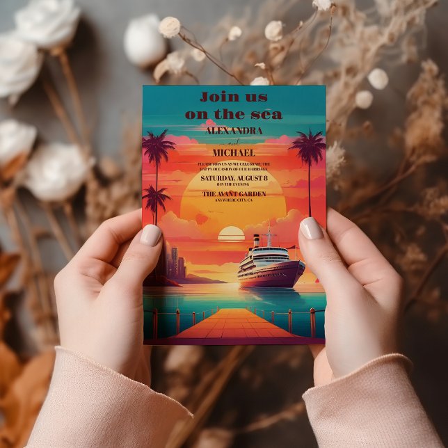 Whimsical exotic Jamaican wedding Invitation (Creator Uploaded)