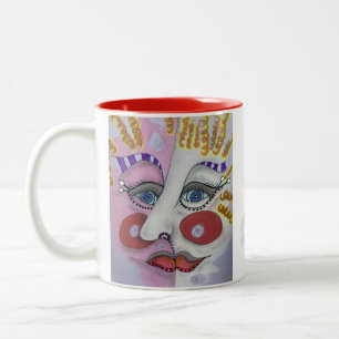 Whimsical Face Mug