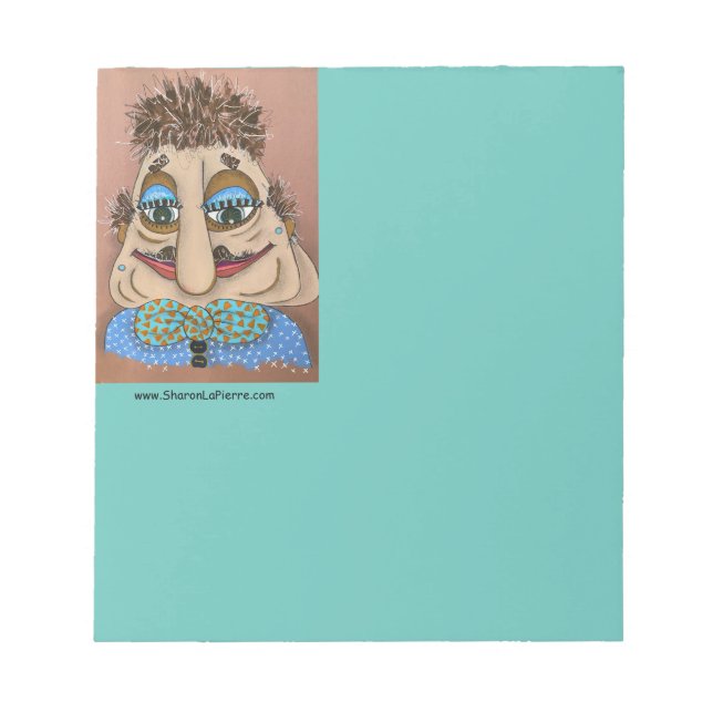 Whimsical Face Notepad (Front)
