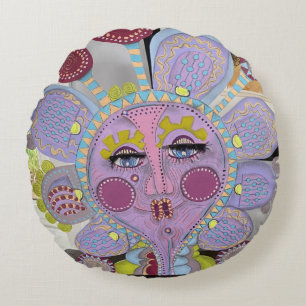 Whimsical Face Pillow