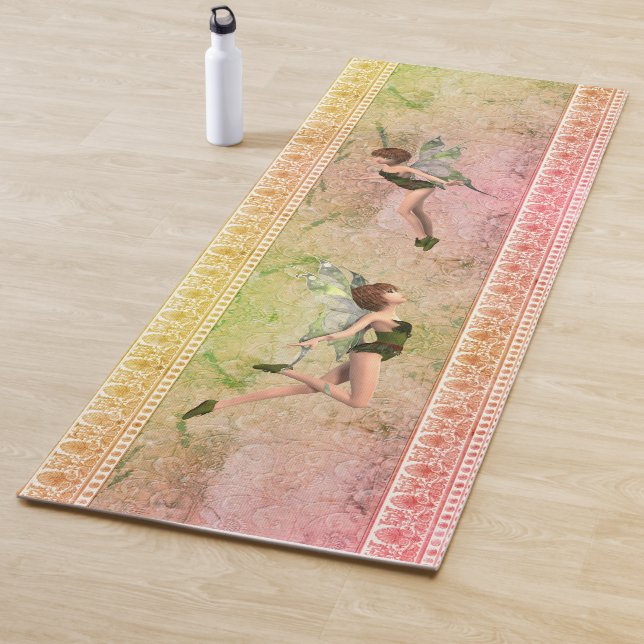 Whimsical fairies yoga mat (In Situ)