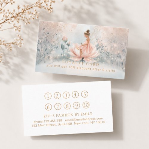 Whimsical Fairy 10 Loyalty Card
