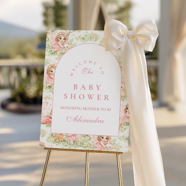 Whimsical Fairy Baby Shower Foam Board (Creator Uploaded)
