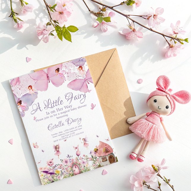 Whimsical Fairy Baby Shower Invitation (Creator Uploaded)
