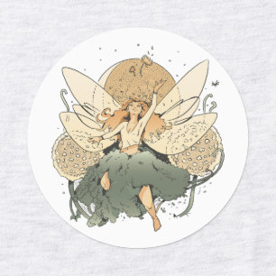 Whimsical Fairy Fantasy Iron-On Kids Labels