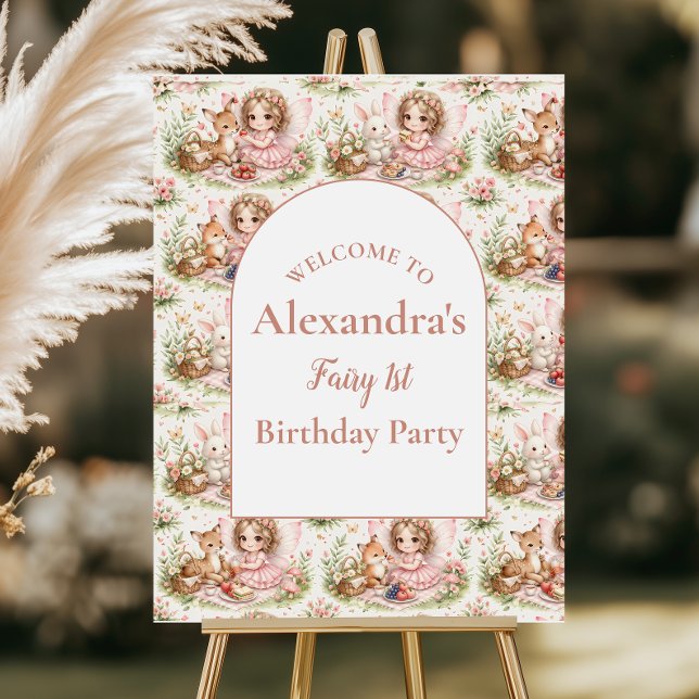 Whimsical Fairy First Birthday Foam Board (Creator Uploaded)