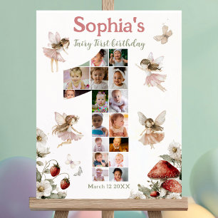 whimsical fairy first birthday photos welcome sign