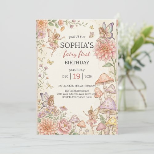 Whimsical Fairy Garden 1st Birthday