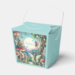 Whimsical Fairy Garden Enchanted Birthday Favor Boxes