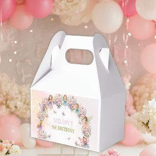Whimsical fairy garden favor boxes