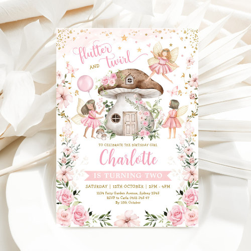 Whimsical Fairy Garden Girl Birthday Party
