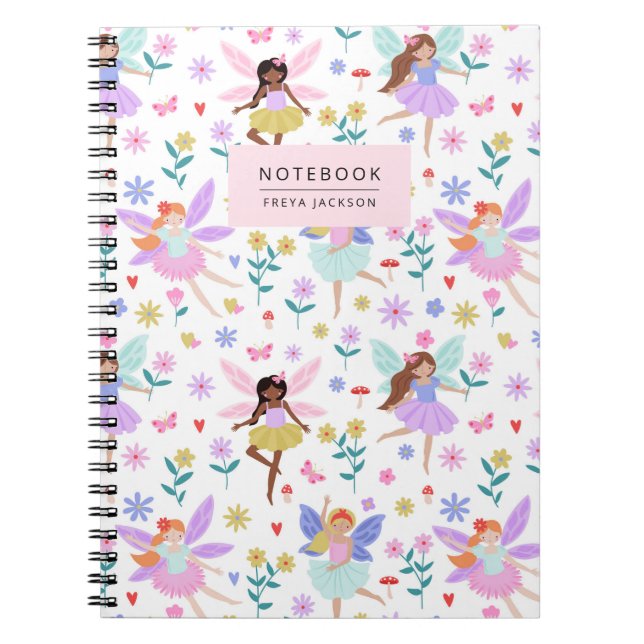 Whimsical Fairy Garden Notebook (Front)
