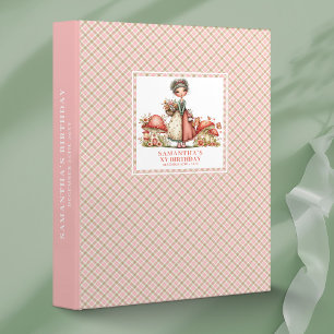 Whimsical Fairy Garden Photo Album Girl Birthday  3 Ring Binder