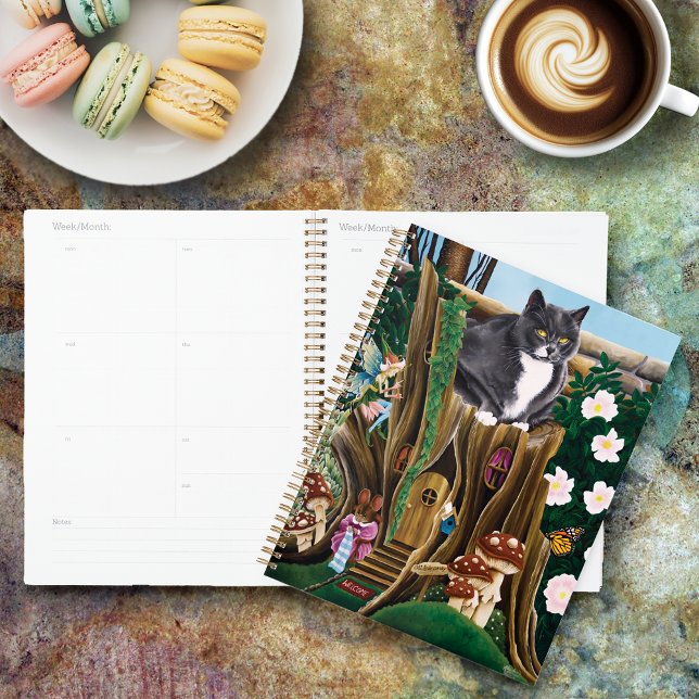 Whimsical Fairy House Treehouse Cat Fantasy Planner (Creator Uploaded)