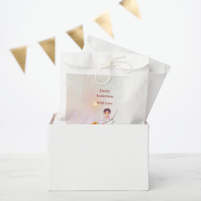 Whimsical Fairy Magical 4th Birthday favor bag (Party)