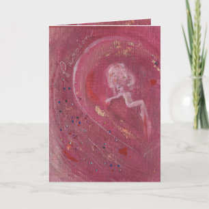 Whimsical Fairy Passion Letterpress Thank You Card