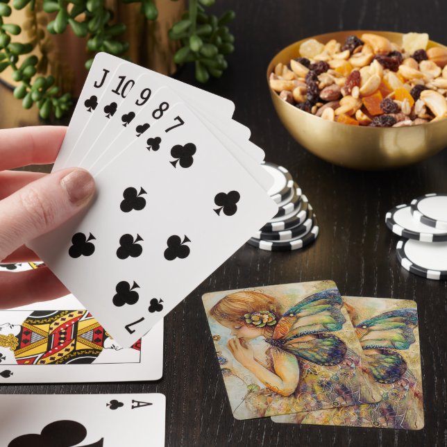 Whimsical Fairy Poker Cards (In Situ)