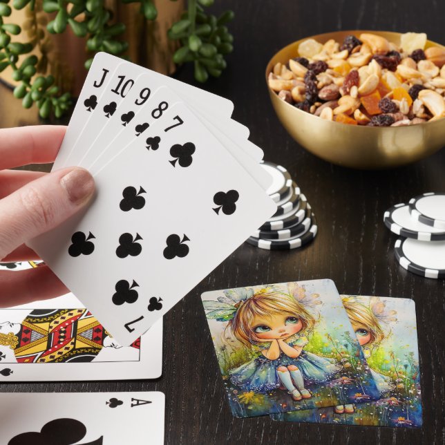 Whimsical Fairy Poker Cards (In Situ)