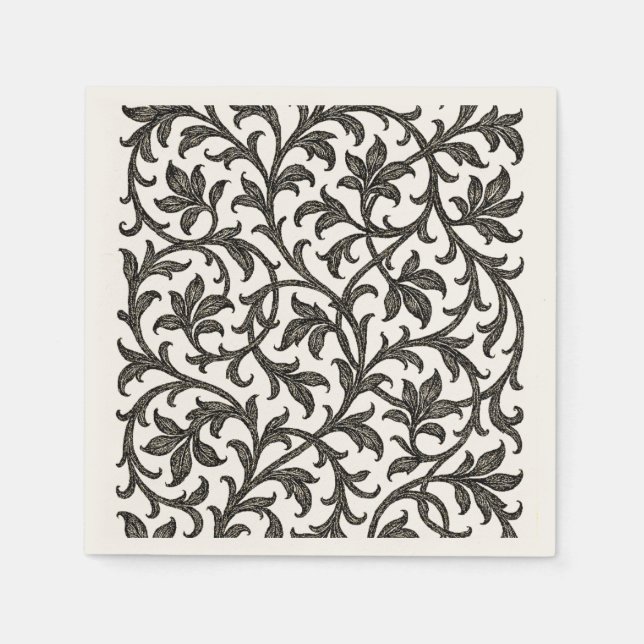 Whimsical Fairy Tale Leafy Vine Napkins (Front)