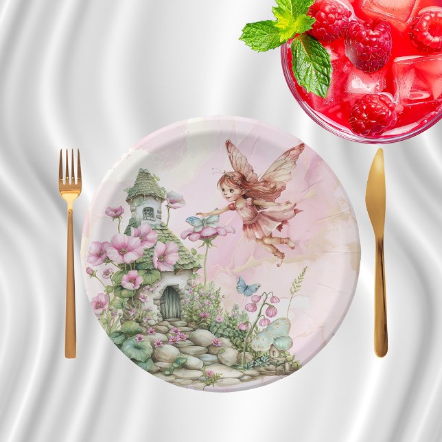 Whimsical Fairy-Themed Paper Plates (Creator Uploaded)