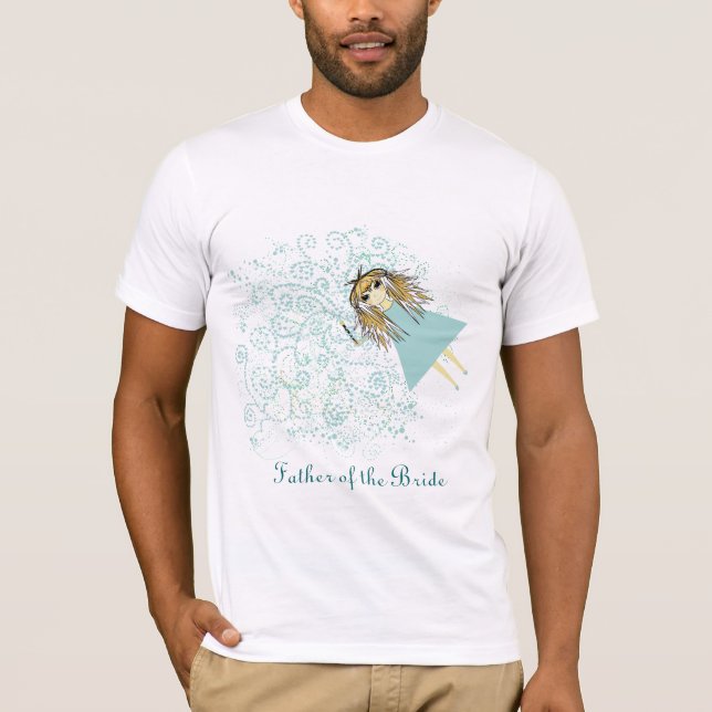Whimsical Fairy Wedding Party T-shrits T-Shirt (Front)