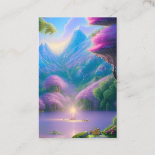 Whimsical Fairyland Background Business Card