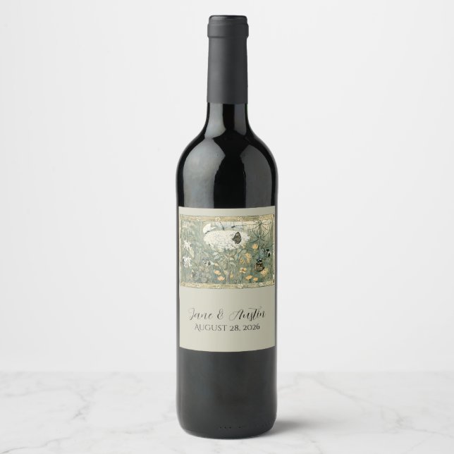 Whimsical Fairytale  Wine Label (Front)