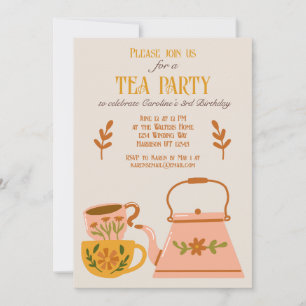 Whimsical Fall Fairytale Tea Party Invitation