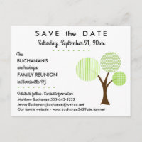 Whimsical Family Tree Reunion Save the Date