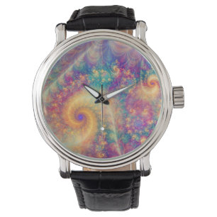 Whimsical Fantasy Abstract Fractal Vortex Art Watch