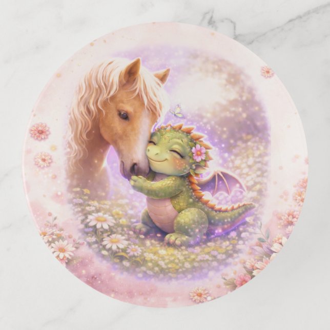 Whimsical Fantasy Animal Jewelry Dish (Front)