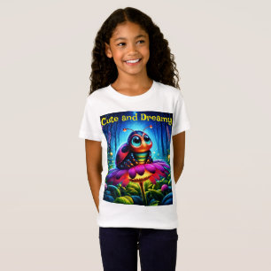 Whimsical fantasy bug neon dreamlike nature T-Shirt