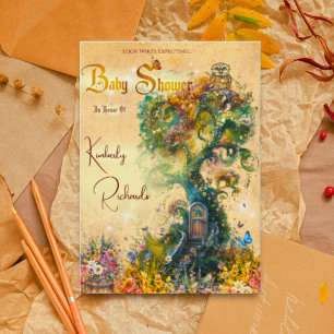 Whimsical Fantasy Garden Baby shower Invitation