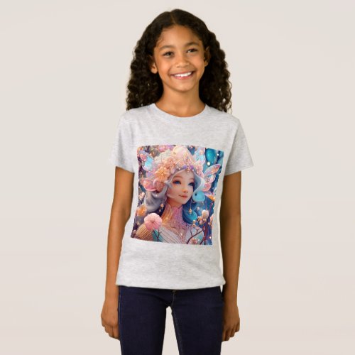 Whimsical Fantasy T_Shirt With Cute Animals