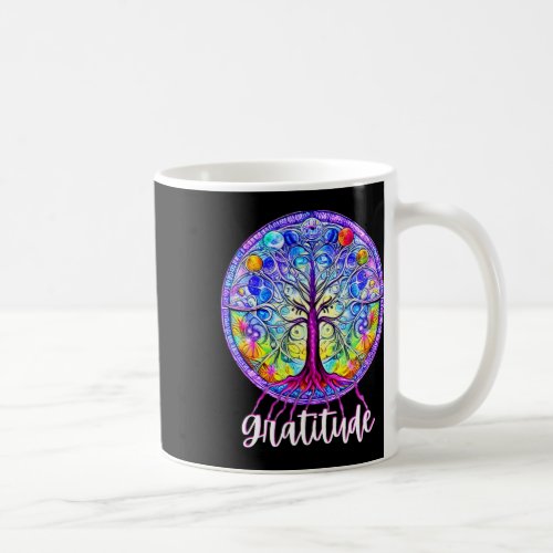 Whimsical Fantasy Tree Of Life Chakra Gratitude  Coffee Mug