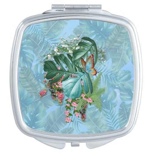 Whimsical Fantasy World with a Tropical Flavour Compact Mirror