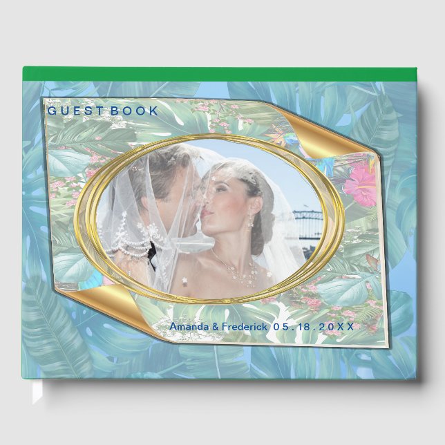 Whimsical Fantasy World with a Tropical Flavour Guest Book (Front)