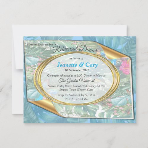 Whimsical Fantasy World with a Tropical Flavour Invitation