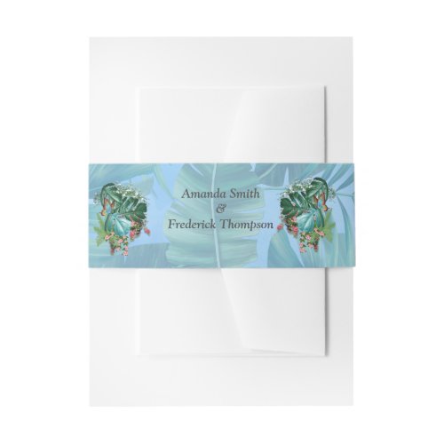 Whimsical Fantasy World with a Tropical Flavour Invitation Belly Band