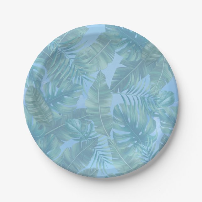 Whimsical Fantasy World with a Tropical Flavour Paper Plates (Front)