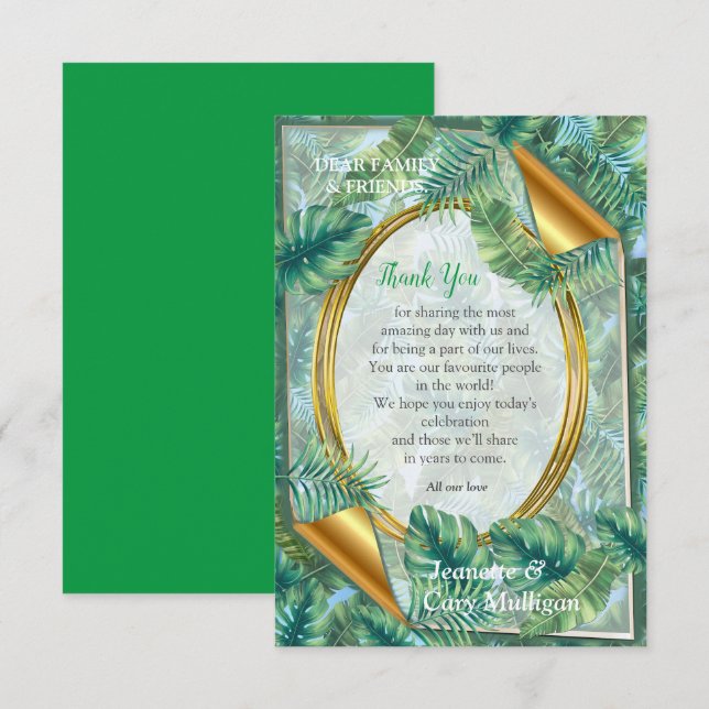 Whimsical Fantasy World with a Tropical Flavour RSVP Card (Front/Back)
